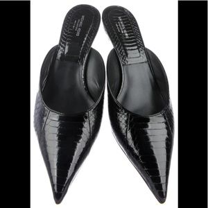 Michael Kors Designer Snakeskin Mules